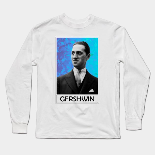 George Gershwin Long Sleeve T-Shirt by TheMusicophile